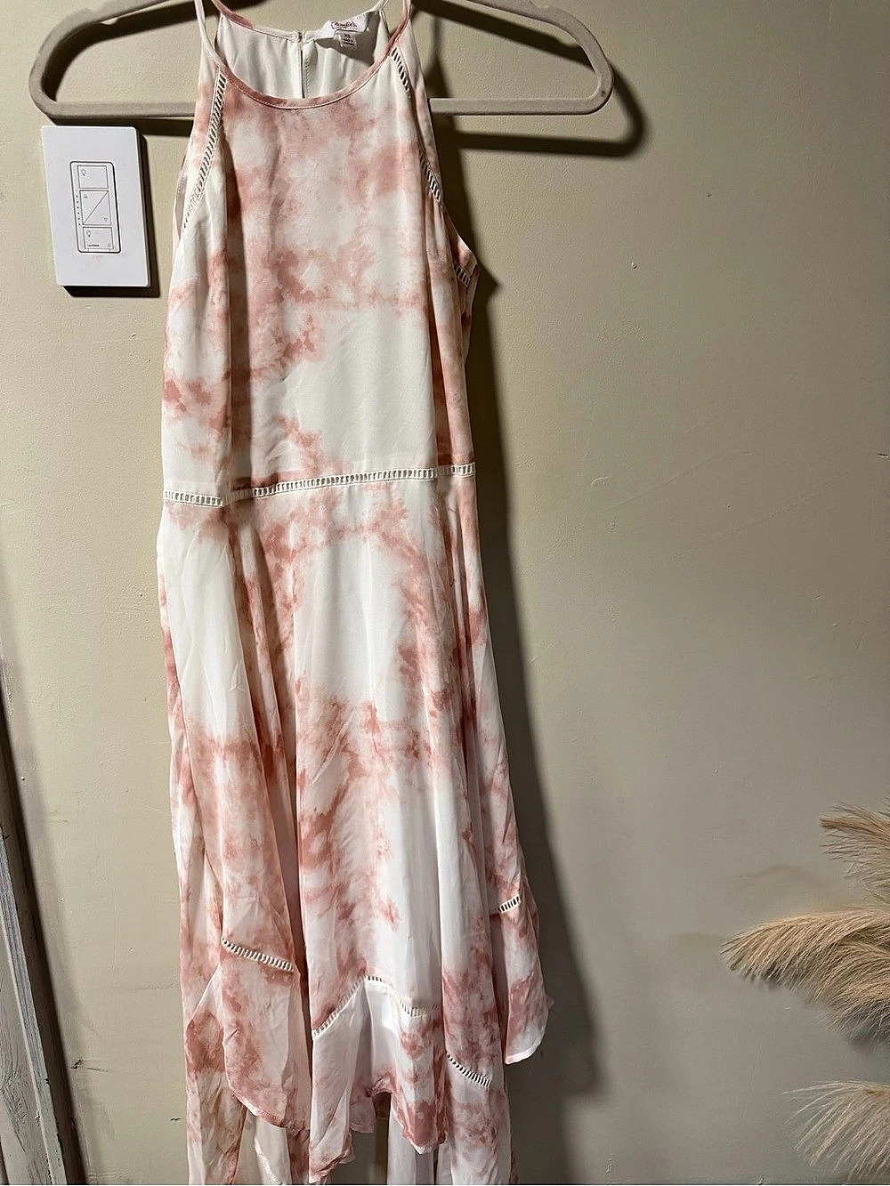 Candie's Maxi Dress in Pink & White Size XS Like New
